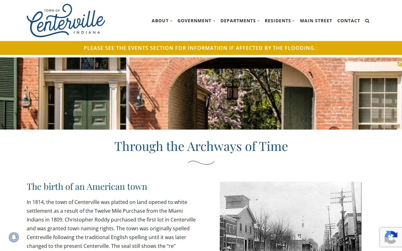 Centerville court records and former Wayne County seat history